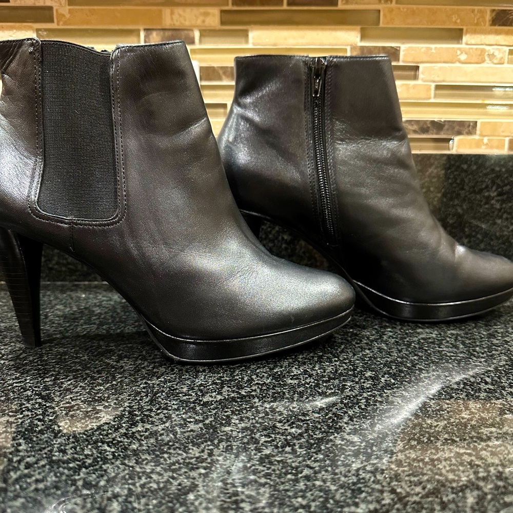 Black ankle booties